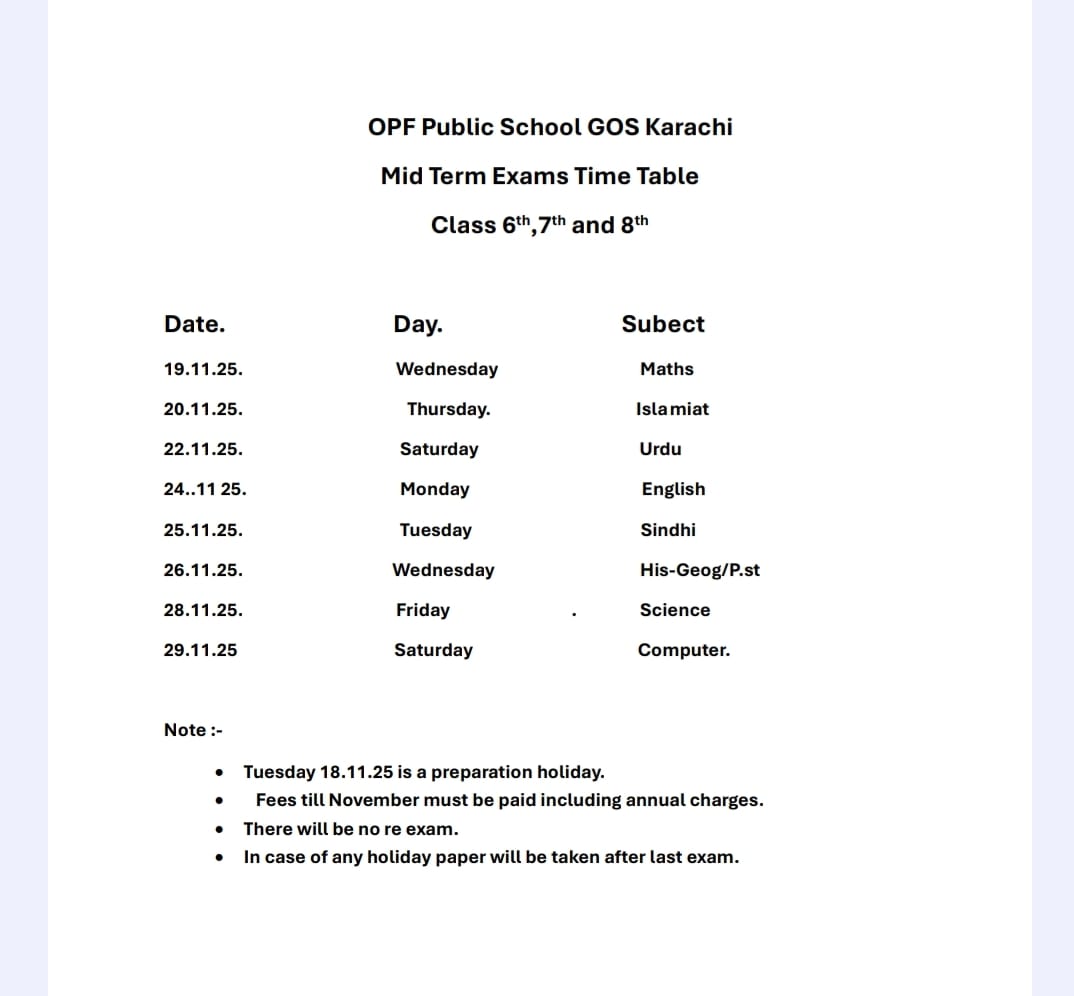 Mid Term Exam 2025